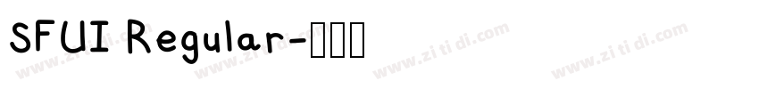 SFUI Regular字体转换